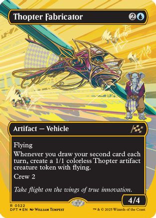 Thopter Fabricator (Borderless) (First-Place Foil) Foil (522) - Aetherdrift | Silver Goblin