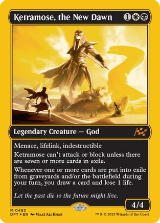 Ketramose, the New Dawn (First-Place Foil) Foil (482) - Aetherdrift | Silver Goblin