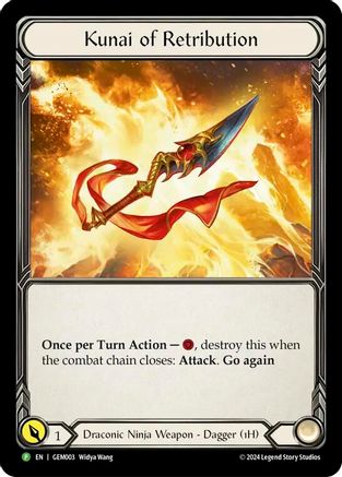 Kunai of Retribution (GEM003) Cold Foil - GEM Pack 1