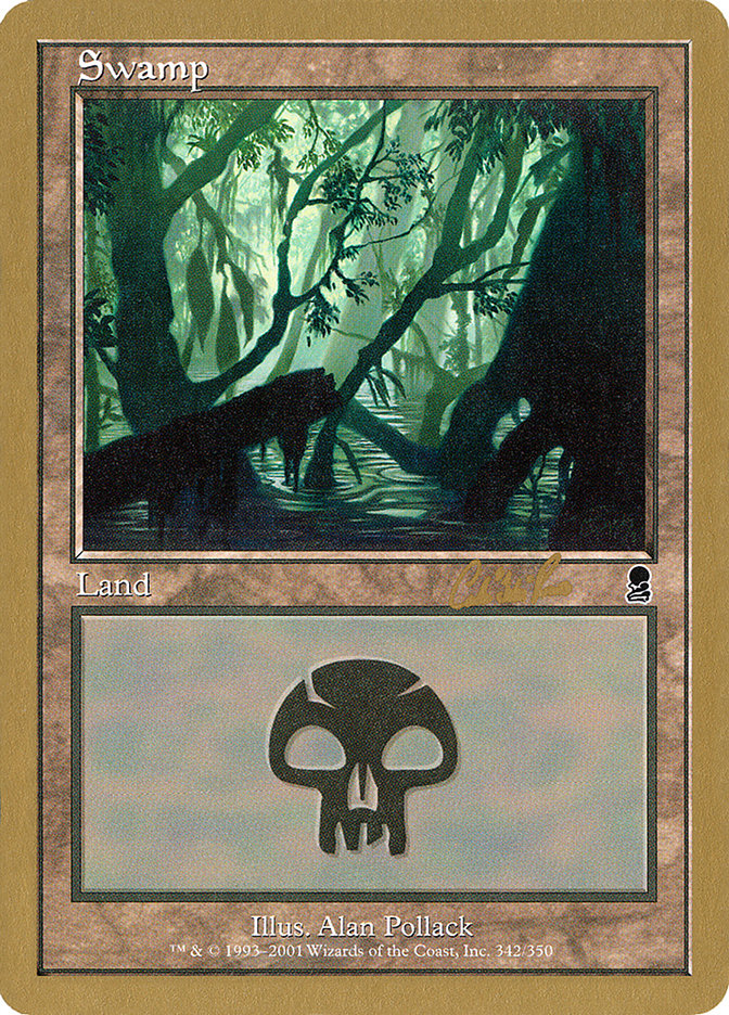 Swamp (cr342) (Carlos Romao) [World Championship Decks 2002] | Silver Goblin