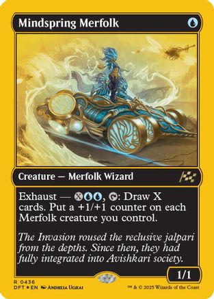 Mindspring Merfolk (First-Place Foil) (-436) - Aetherdrift | Silver Goblin