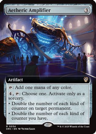 Aetheric Amplifier (Extended Art) (034) - Commander: Aetherdrift | Silver Goblin