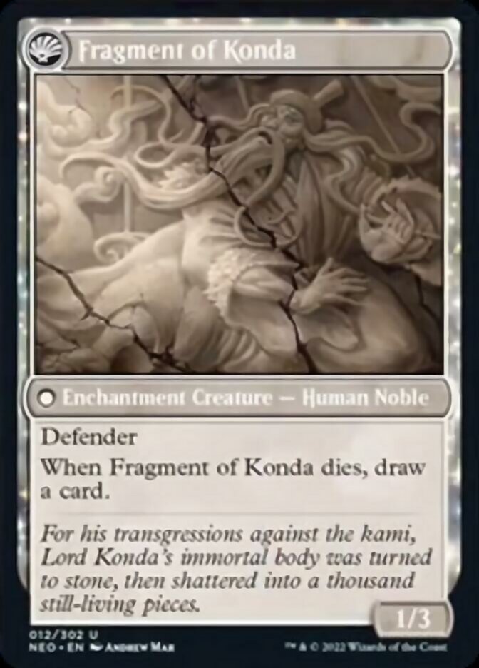 The Fall of Lord Konda // Fragment of Konda (012) - Kamigawa: Neon Dynasty
