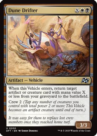 Dune Drifter Foil (200) - Aetherdrift | Silver Goblin