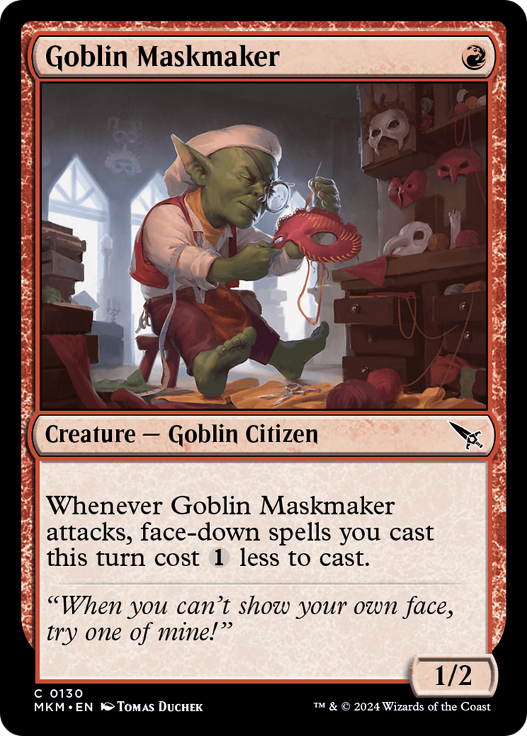 Goblin Maskmaker (130) Foil - Murders at Karlov Manor