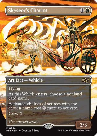 Skyseer's Chariot (Borderless) Foil (296) - Aetherdrift | Silver Goblin