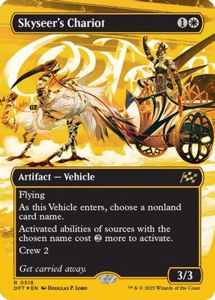 Skyseer's Chariot (Borderless) (First-Place Foil) Foil (518) - Aetherdrift | Silver Goblin