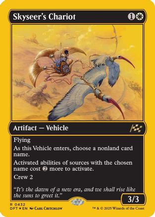 Skyseer's Chariot (First-Place Foil) Foil (432) - Aetherdrift | Silver Goblin