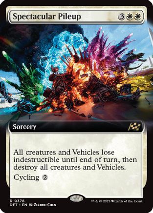 Spectacular Pileup (Extended Art) (378) - Aetherdrift | Silver Goblin