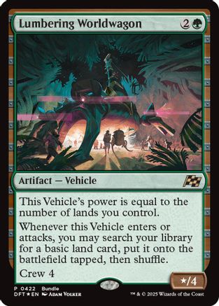 Lumbering Worldwagon (422) Foil - Unique and Miscellaneous Promos