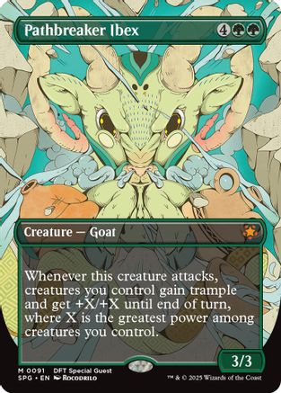 Pathbreaker Ibex (Borderless) Foil (091) - Special Guests