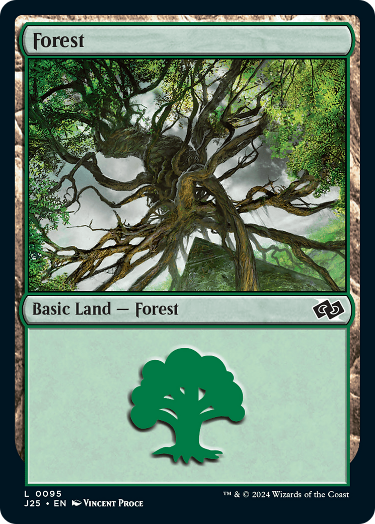 Forest (95) [Foundations Jumpstart] | Silver Goblin