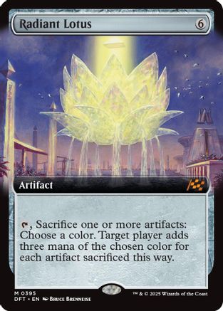 Radiant Lotus (Extended Art) Foil (395) - Aetherdrift | Silver Goblin