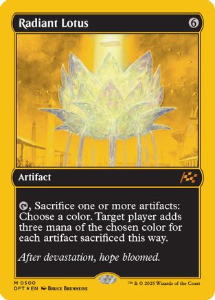 Radiant Lotus (First-Place Foil) Foil (500) - Aetherdrift | Silver Goblin