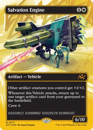 Salvation Engine (Borderless) (First-Place Foil) Foil (517) - Aetherdrift | Silver Goblin