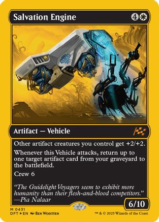 Salvation Engine (First-Place Foil) Foil (431) - Aetherdrift | Silver Goblin