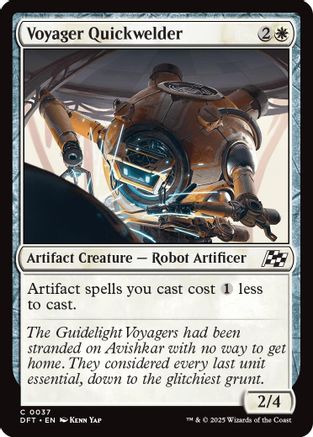 Voyager Quickwelder Foil (037) - Aetherdrift | Silver Goblin