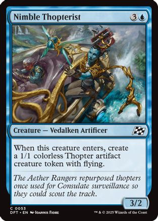 Nimble Thopterist Foil (053) - Aetherdrift | Silver Goblin