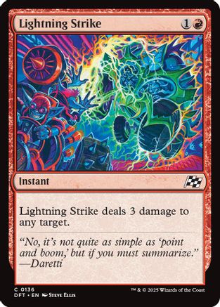 Lightning Strike Foil (136) - Aetherdrift | Silver Goblin