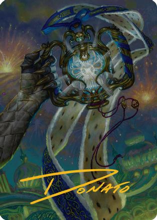 The Aetherspark Art Card (Gold-Stamped Signature) (029) - Art Series: Aetherdrift | Silver Goblin