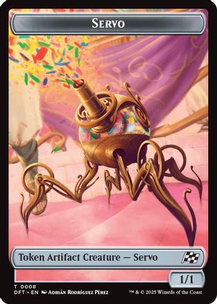 Servo // Thopter (0009) Double-Sided Token (8 // 9) - Aetherdrift | Silver Goblin