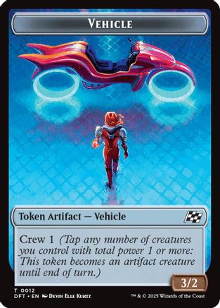 Vehicle // Pilot Double-Sided Token (12 // 1) - Aetherdrift | Silver Goblin