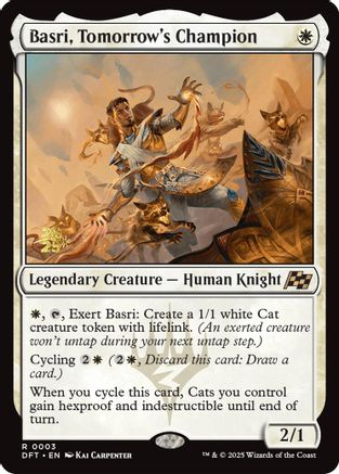 Basri, Tomorrow's Champion (Prerelease) (003) Foil - Aetherdrift