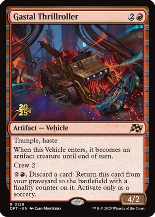 Gastal Thrillroller (Prerelease) (129) Foil - Aetherdrift
