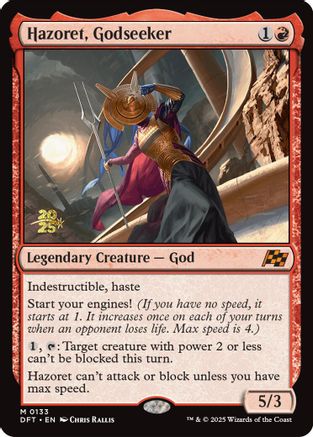 Hazoret, Godseeker (133) Foil - Prerelease Cards