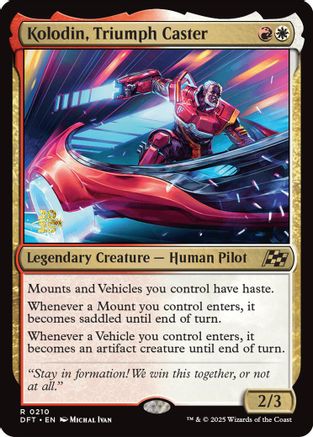 Kolodin, Triumph Caster (Prerelease) (210) Foil - Aetherdrift