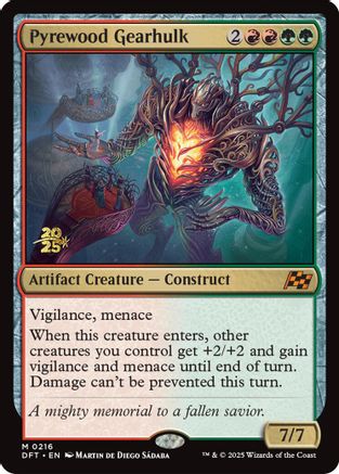 Pyrewood Gearhulk (Prerelease) (216) Foil - Aetherdrift