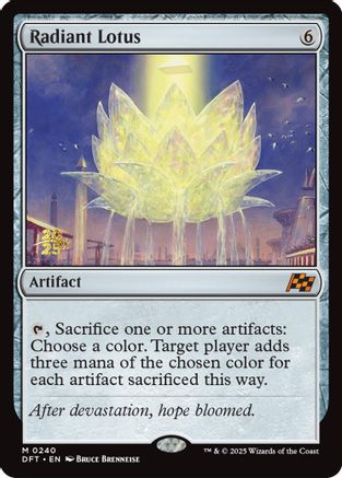 Radiant Lotus (Prerelease) (240) Foil - Aetherdrift
