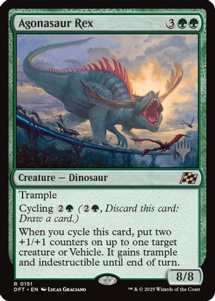 Agonasaur Rex Foil (151) - Promo Pack: Aetherdrift | Silver Goblin