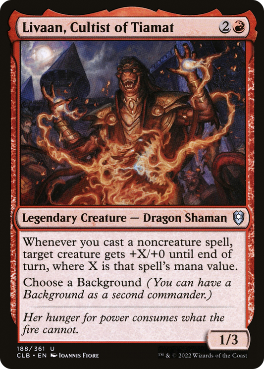 Livaan, Cultist of Tiamat (188) - Commander Legends: Battle for Baldur's Gate