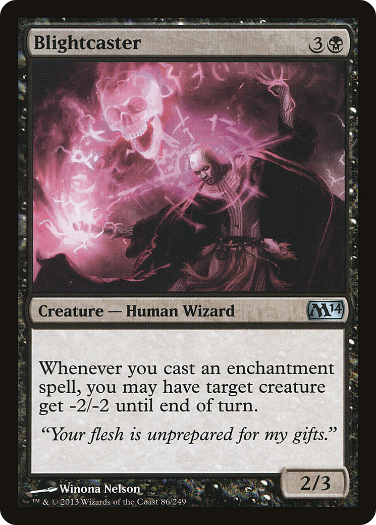 Blightcaster (086) Foil - Magic 2014