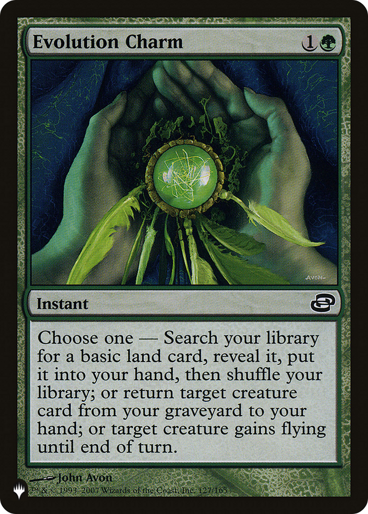 Evolution Charm (PLC-127) - The List