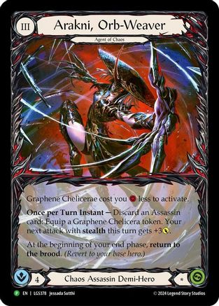 Arakni, Orb-Weaver (Extended Art) (LGS378) Rainbow Foil - FaB Promos