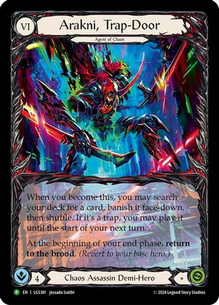 Arakni, Trap-Door (Extended Art) (LGS381) Rainbow Foil - FaB Promos
