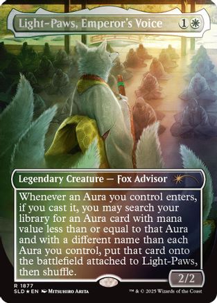 Light-Paws, Emperor's Voice (Rainbow Foil) (1877) - Secret Lair Drop Series | Silver Goblin