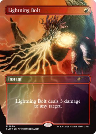 Lightning Bolt (1879) (Rainbow Foil) Foil (1879) - Secret Lair Drop Series | Silver Goblin