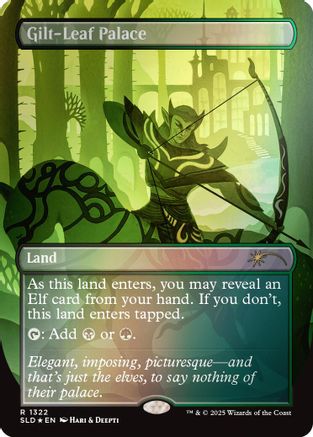 Gilt-Leaf Palace (Rainbow Foil) Foil (1322) - Secret Lair Drop Series | Silver Goblin