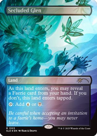 Secluded Glen (Rainbow Foil) (1323) Foil - Secret Lair Drop Series