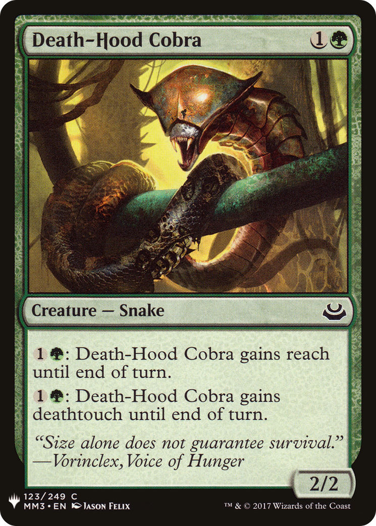Death-Hood Cobra (MM3-123) - The List