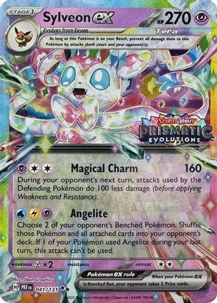 Sylveon ex - 041/131 (Prismatic Evolutions Stamp) (41) Holofoil  - Miscellaneous Cards & Products | Silver Goblin