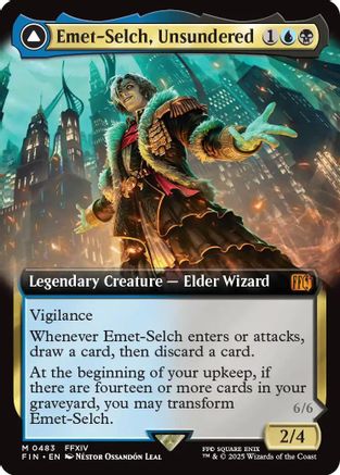 Emet-Selch, Unsundered // Hades, Sorcerer of Eld (Extended Art) (483) - Universes Beyond: FINAL FANTASY | Silver Goblin