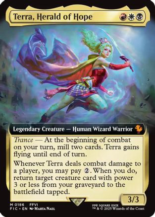 Terra, Herald of Hope (Extended Art) (186) - Commander: FINAL FANTASY | Silver Goblin