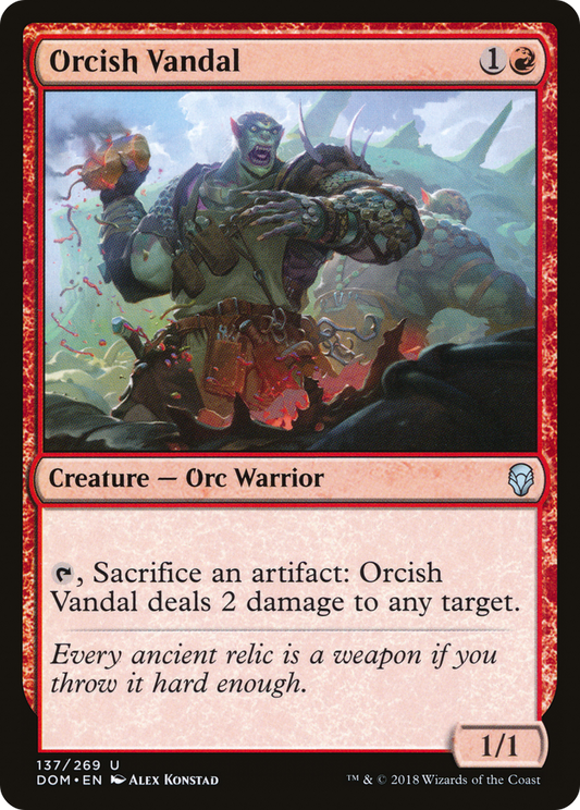 Orcish Vandal [Dominaria] Foil