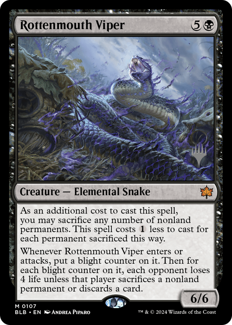Rottenmouth Viper (Promo Pack) [Bloomburrow Promos] Foil
