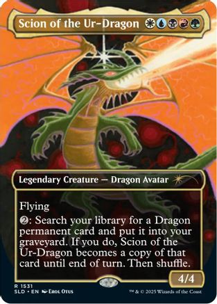 Scion of the Ur-Dragon (Rainbow Foil) Foil (1531) - Secret Lair Drop Series | Silver Goblin