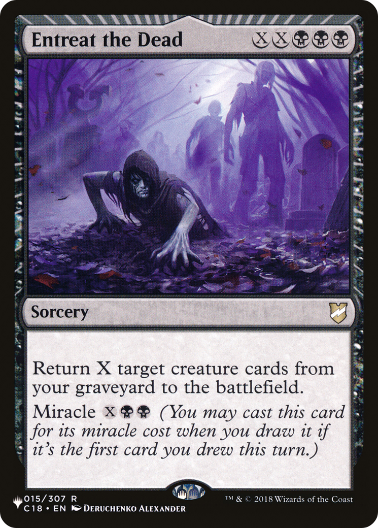 Entreat the Dead (C18-15) - The List